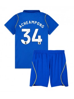 Otroški Nogometna dresi replika Chelsea Josh Acheampong #34 Domači 2026-27 Kratek rokav (+ hlače)